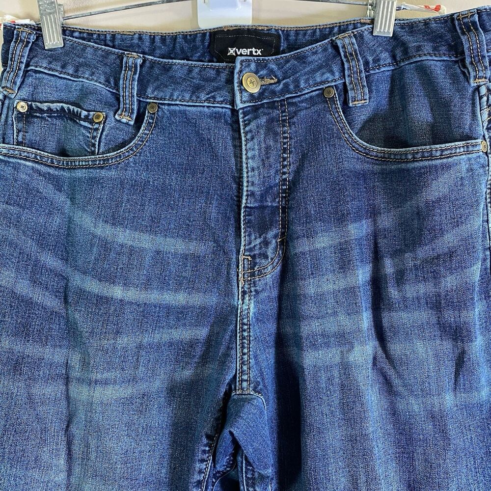 Vertx Defiance Men's Jeans 36x34 Blue Tactical Straight Leg Dark Wash